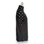 Sweet‎ Violet Womens Tank Sz S Black White Polka Dot Rhinestone Bling NEW Photo 2