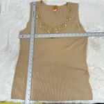 Ruby Rd . Sleeveless Tank Top Ribbed Scoop Neck embellished neck Size 1X plus Photo 6