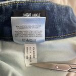 EXPRESS Straight Ankle High Rise Ultra Hyper Stretch Raw Hem Jeans Size M 6/8/10 Photo 3