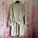 Summer & Rose  Beige Hooded Fleece Cozy Robe Size L/XL Photo 1