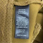 Betabrand  Straight-Leg Classic Dress Pant Yoga Pant Toffee Polka Dot Size Medium Photo 8