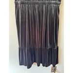 Terra & Sky Terra Sky Dark Gray Velvet Pullover Tiered Midi Dress Women’s Size 2X Photo 4