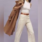 Anthropologie Maeve Colette Wide Leg Cropped Patch Pocket Linen Pants in Size 25 Photo 2