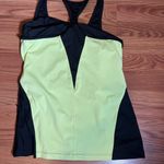 Kenneth Cole Reaction Black and Neon Green Tank Top Size L Photo 3