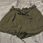 American Eagle  Outfitters Dark Green High Waist Shorts Photo 0