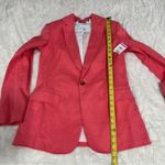ALC Frank A.L.C. Size 0 Coral Donovan Linen Blend Blazer Jacket Preppy Heritage Old Money Photo 7