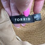 Torrid  Natural Straw Panama Hat Wide Brim Ribbon Detail Summer Travel Vacation Photo 10