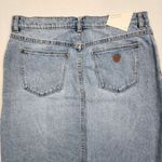 Abrand 99 LOW DENIM MAXI SKIRT SYLVIE Jean Skirt Light Wash Blue Denim Size 29 Photo 12