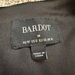 Bardot  black velvet n-neck long sleeve midi dress size 6 Photo 8