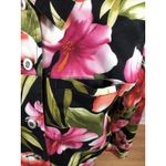 Caribbean Joe  Women's Blazer Top Blouse Size M Long Sleeves Black Multicolor Photo 1