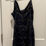 Urban Outfitters  Mallory Celestial Slip Dress, Navy & Gold, Sz M Medium Photo 7