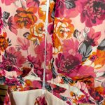 Julia Jordan Pink Floral Cutout Back Midi Dress Size 14 Photo 8