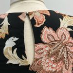 Ralph Lauren  Black and Light Coral Floral Tiered Sleeveless Dress Photo 5