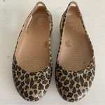 Crocs  Kadee Animal Print Cut Out Flats Shoes Sz 7 Photo 1