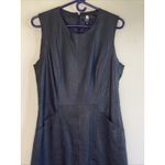 Vintage VTG SAS Sportswear Black Leather Dress Cowgirl Western Retro Femme 10 Photo 1