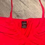 SheIn knot front drawstring tube top Photo 4