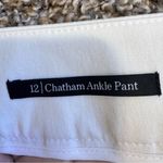 Talbots  White Chatham Ankle Straight Leg Trouser Dress Pants Womens 12 Preppy Photo 5