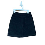 Brandy Melville  Womens Corduroy‎ Black Mini Skirt Size OS Photo 2