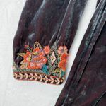 Johnny Was Embroidered Velvet Tunic Dress XL Floral Long Sleeve Tassels READ Photo 1