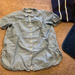 Madewell  blue denim top xs Photo 4