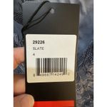 La Femme  SLATE Women's Tulle‎ Gown with Lace Applique and Illusion Top 29226 Photo 9