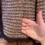 Neiman Marcus ESCADA Exclusive For Tweed Checked Jacket with Brown Trim Size 34 Photo 9