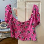 ZARA  floral flutter sleeve babydoll top size XL Photo 0