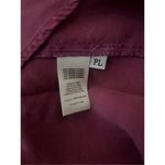 Anthropologie  Cloth & Stone Smocked Raspberry Button Down‎ Top Petite Large Photo 4