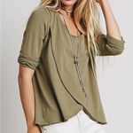 We The Free Free People Bonsai Tulip Hem 3/4 Tee Photo 0