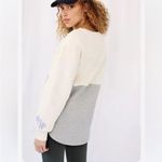 Anthropologie Maeve California Graphic Colorblock Varsity Crewneck Sweatshirt XS Photo 2
