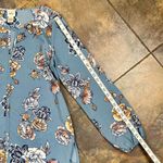 Daytrip  Textured Floral Keyhole Long Sleeve Blouse Large Photo 4