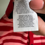 CAbi Picnic Cardigan Sweater Mixed Red Pink Black Blue Stripes Size XS Photo 9