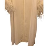 Cerie Long Embroidered Robe with‎ Maribou Trim Size L Photo 2