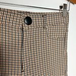 ZARA  plaid houndstooth pattern skinny‎ pants size medium Photo 2