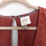 Knox Rose  Womens Dress‎ Size XXL Rust Eyelet Ruffle Sleeve Boho Fall Cottagecore Photo 4