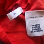 Gap 🆕 knit cap sleeve v neck solid orange pullover knit matern… Photo 5