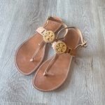 Tory Burch  Tan Leather Thong Sandals Photo 2