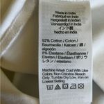 NWT J.Crew Factory Cap Sleeve Stretch Cotton Blend Square Neck Tank Top Small White Photo 5