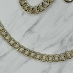 Chunky Draped Gold Tone Chain Link Belt Adjustable Y2K One Size OS ✨ Photo 12