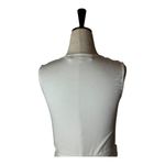 Diane Von Furstenberg Diane‎ Von Furstenberg Shirt Women XS White Knit Sleeveless Wrap Top Luxury Photo 3