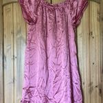 Silk Silky 100% Silk Satin Puff Sleeve Mini Nightgown Dress Size Large Photo 5