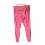 Zyia Active - Red Metallic Light N Tight High Rise Full Length Leggings Sz 14-16 Photo 4