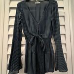 Billabong Striped Blue Romper Photo 0