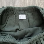 Revolve Sir The Label  Chessa Strapless Ruffle Mini Dress Green Size US 4 Photo 1