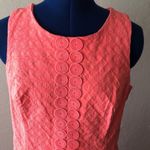 Crown & Ivy NWOT Preppy Neon Pink/ Orange Sleeveless Sheath Dress Photo 1