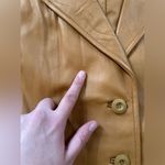 Coldwater Creek  Chestnut Brown Leather Vest Size Large Photo 5