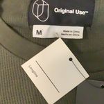 Original Use  Size Medium Longline Olive Green Side Slit with Ties Top. New Photo 5