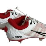 Nike Hyperdiamond 4 Elite React Softball Cleat Spikes University Red White Sz 9 Photo 0