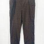 Chico's Pants Plus Size 14R Elastic Pull On Ankle Houndstooth Metallic Gold Print Photo 13