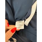 Azazie  Kaya Dress Navy Blue Sleeveless Special Occasion Wedding Cocktail Size 12 Photo 5